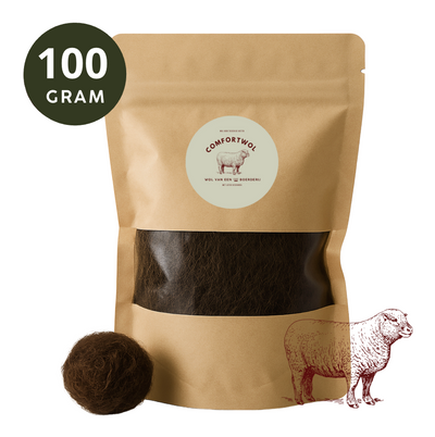 Voetenwol - Antidruk-wol 100 gram - 100% natuurlijke wol - Wandel wol voor voeten