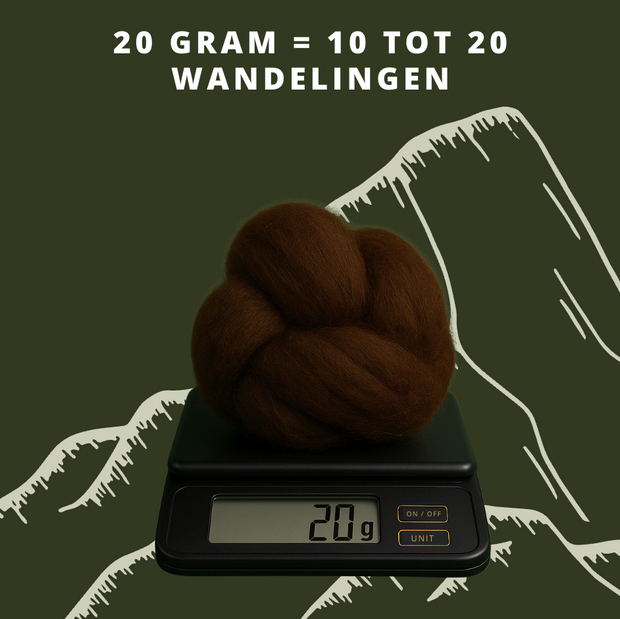 Voetenwol - Antidruk-wol 20 gram - 100% natuurlijke wol - Wandel wol voor voeten