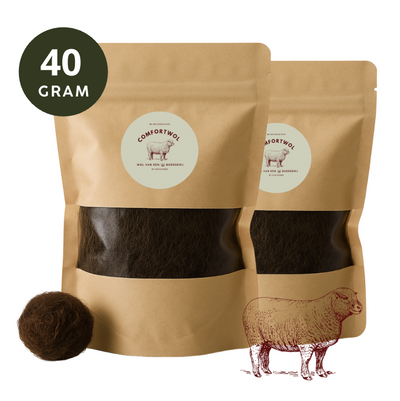 Voetenwol - Antidruk-wol 40 gram - 100% natuurlijke wol - Wandel wol voor voeten