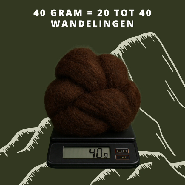 Voetenwol - Antidruk-wol 40 gram - 100% natuurlijke wol - Wandel wol voor voeten