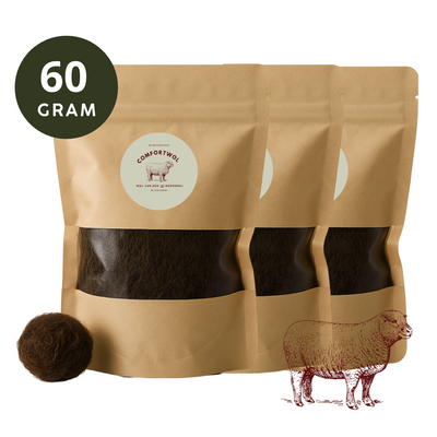 Voetenwol - Antidruk-wol 60 gram - 100% natuurlijke wol - Wandel wol voor voeten